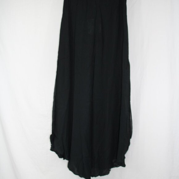 Tadashi Pants Women's US 6 Rayon Black Wide Leg Lace Overlay Pants Dressy - Picture 6 of 14